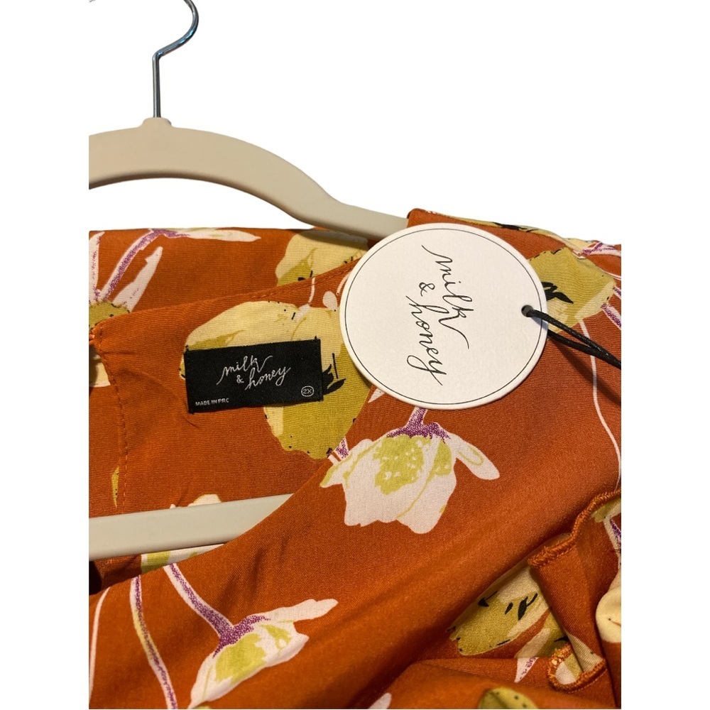 Milk & Honey floral dress top size 2X - Picture 3 of 4